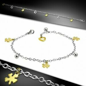 yzWG[EANZT[ n[g{[NuXbgbracelet a maillons en forme de breloque boule en forme de coeur avec coeur dam