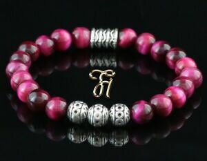 yzWG[EANZT[ ACIu^CK[[YuXbguXbgIup[YVo[oeil de tigre rose bracelet femme bracelet de perles en argent 8mm