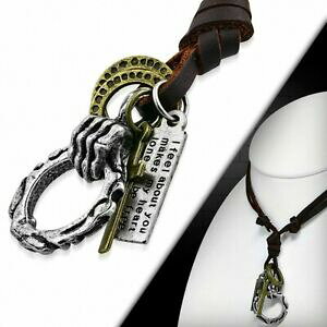 yzWG[EANZT[ g[NXO^O`[alliage de mode alliage 3 tons main squelette croix bague tag charm reglable en