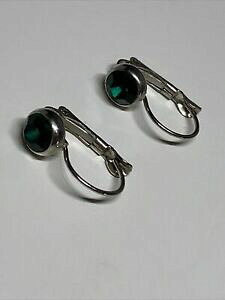 yzWG[EANZT[ I[hBe[WVo[O[COboucle dforeille ancienne vintage argente vert l 58