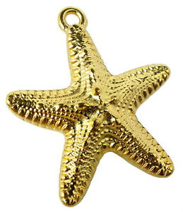 yzWG[EANZT[ ~mbgWG[y_gX^[IuUV[CgCG[S[hJ[uAgminott bijoux pendentif etoile de mer laiton, couleur or jaune , brillan