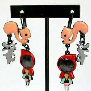 �y���������z�W���G���[�E�A�N�Z�T���[ �I�I�J�~�r�W���[���������^�t�[�hboucles d oreilles bijoux lol lolilota chaperon rouge ecureuil loup dormeuses
