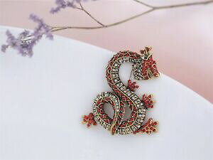 yzWG[EANZT[ S[fbhhSsNX^NXbroche dore dragon rouge cristal class xz8