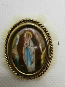 �y���������z�W���G���[�E�A�N�Z�T���[ �u���[�`�����[�W��broche ancienne religieuse limoges ref d64