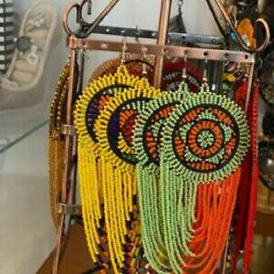 yzWG[EANZT[ AtJ}TACCOboucle doreilles en perle traditionnelle africain massai faite mains