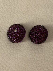 yzWG[EANZT[ I[hBe[WXgXoCIbgCOboucle dforeille ancienne vintage strass violet b16