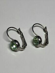 yzWG[EANZT[ I[hBe[WVo[O[COboucle dforeille ancienne vintage argente vert l 45