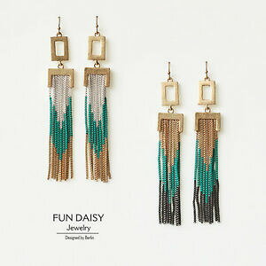 yzWG[EANZT[ fB[[CO^bZt@C^O[grossiste revendeur vente en gros boucle doreille tassel file metal vert bb 1