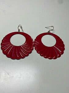 yzWG[EANZT[ I[hBe[WbhCOboucle dforeille ancienne vintage rouge d138