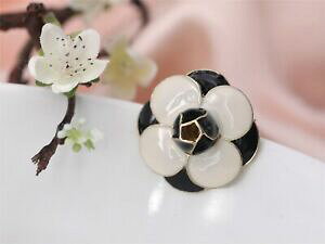 yzWG[EANZT[ S[fu[`rbOt[[YubNubNNXIWibroche dore gros fleur rose email pedale blanc noir class original xz6