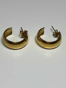 yzWG[EANZT[ I[hBe[WCOf~Ohboucle dforeille ancienne vintage demi anneaux dore c245