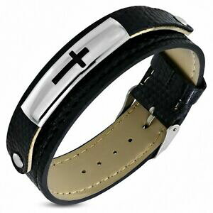 yzWG[EANZT[ U[xgobNU[XgbvCILV_X`[JbgAEgbracelet en cuir avec boucle de ceinture en cuir avec decoupage en acier inoxyda