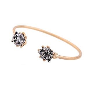 yzWG[EANZT[ I[vJtuXbgS[fWbhA[fReeIp[hvggbracelet manchette ouvert dore rigide art deco tete leopard gravure retro ct9