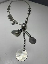 【送料無料】ジュエリー・アクセサリー オールドシルバーヴィンテージソティールネックレスジーンズcollier ancien sautoir vintage argente bnb jeans i 173