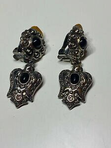 yzWG[EANZT[ I[hBe[WVo[COboucle dforeille ancienne vintage argente c9