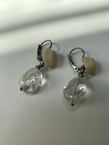 yzWG[EANZT[ Be[WVo[COgXyAgboucle dforeille ancienne vintage argente transparent g 181