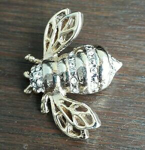 �y���������z�W���G���[�E�A�N�Z�T���[ �r�[�u���[�`���C���X�g�[��broche abeille metal dore avec des strass signe lmj