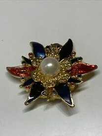 【送料無料】ジュエリー・アクセサリー オールドヴィンテージゴールドスターレッドスターbroche ancienne vintage dore etoile bleu rouge i 232