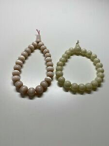 yzWG[EANZT[ bgoBe[WuXbglot de 2 bracelets vintage ancien perles roses h 182