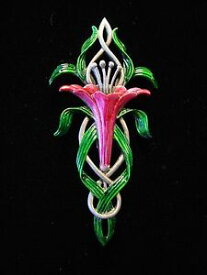 【送料無料】ジュエリー・アクセサリー ジョネットジュエリーシルバーピュータープリティピンクフラワーピンjj jonette jewelry silver pewter oh, so pretty pink lily flower pin