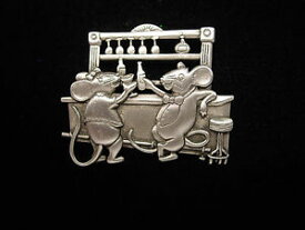【送料無料】ジュエリー・アクセサリー ジョネットジュエリーシルバーピューターマウスピンjj jonette jewelry silver pewter bar mice mouse pin