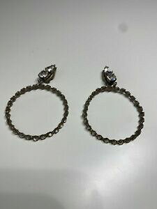 yzWG[EANZT[ Be[WXgXVo[OONbvboucle dforeille ancienne vintage strass argente anneaux clip g 5