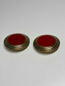 yzWG[EANZT[ I[hBe[Wh[bhCOboucle dforeille ancienne vintage dore rouge c234