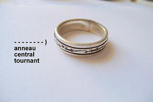 �y���������z�W���G���[�E�A�N�Z�T���[ �����O�A�[�W�F���g�_�u���Z���g���������Obelle bague jonc alliance argent massif t 595 double anneau central tournant