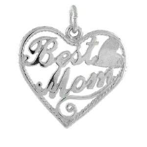 �y���������z�W���G���[�E�A�N�Z�T���[ �V���o�[�X�^�[�����O�x�X�g�}�}���[�h�n�[�g�y���_���g�u�����b�N�C�^���Aargent sterling meilleur maman mot coeur pendentif breloque,18 italie