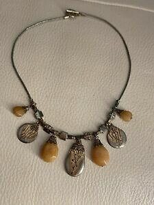 【送料無料】ジュエリー・アクセサリー ブレロックヴィンテージベージュネックレスmagnifique collier ancien vintage beige a breloque a184