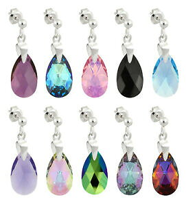 yzWG[EANZT[ X^[OVo[COX^bh|XgXtXL[RNX^sterling silver earrings stud posts made with 6106 16mm swarovskiR crystals