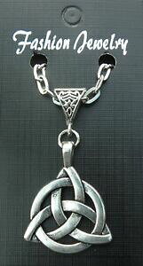 �y���������z�W���G���[�E�A�N�Z�T���[ �P���g�J���[�g���C�P�g���g���j�e�B�u�����b�Nnoeud celtique collier 508cm ou 61cm triquetra triangle trinite breloque