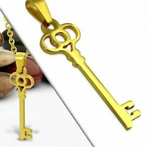 yzWG[EANZT[ L[S[hXeXy_gpendentif en acier inoxydable dore clef passe partout