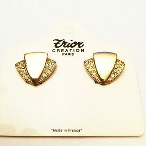 yzWG[EANZT[ CONbvXgXhboucle doreille clips dore avec strass