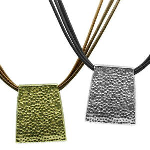 yzWG[EANZT[ n}[hy_g`F[uEubNVo[_IlbNXpendentif martelees chaines tresse braun noir or argent collier medaillon