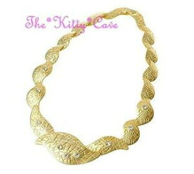 【送料無料】ジュエリー・アクセサリー マットテクスチャデコクリスタルリンクファンタジーネックツアーinhabituel mat or texture deco liens cristal fantaisie collier tour de cou