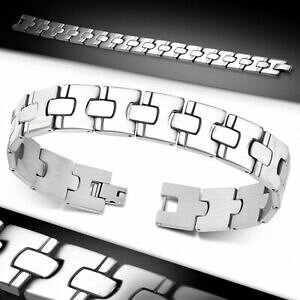 yzWG[EANZT[ XeXX`[NuXbgbracelet en acier inoxydable a maillons