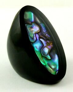 �y���������z�W���G���[�E�A�N�Z�T���[ �A���j�A�r�V�F�������O�T�C�Y�W���G���[natural iridescent abalone shell ring size us 7 handmade women jewelry ba279a