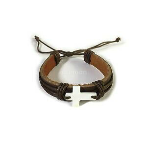 yzWG[EANZT[ RhXgOLXgU[CGXAWX^uJtuXbgjesus bracelet manchette reglable compatible avec cordon corde christ cuir 1sz