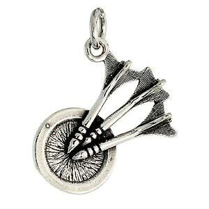 �y���������z�W���G���[�E�A�N�Z�T���[ �V���o�[�X�^�[�����O�^�[�Q�b�g�y���_���g�u�����b�N�C���`�C�^���A���`�F�[���{�b�N�Xargent sterling cible pendentif breloque, 18 italien boite chaine