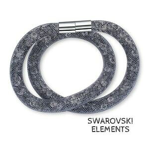 yzWG[EANZT[ XtXL[X^[_XglbNXRGcbracelet collier stardust pourssiere detoile swarovskiR elements gris