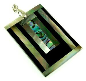 yzWG[EANZT[ WG[i`pEAArVF}U[natural paua abalone shell mother of pearl pendant handmade women jewelry ga245