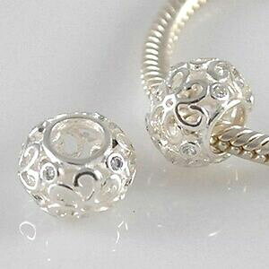 �y���������z�W���G���[�E�A�N�Z�T���[ �f�C�W�[�A�W�����\���b�h���[���b�p�V���o�[�p�[���u�����b�Nfiligrane fleurdaisyajoureecz solide 925 argent europeen perle breloque