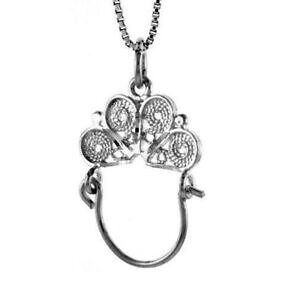 �y���������z�W���G���[�E�A�N�Z�T���[ �V���o�[�X�^�[�����O�u�����P�T�|�[�g�y���_���g�C���`�C�^���A���`�F�[���{�b�N�Xargent sterling breloque support pendentif, 18 italien boite chain