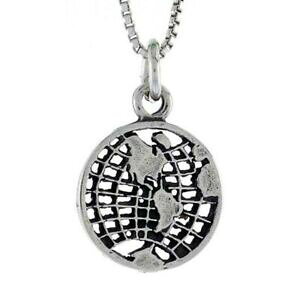 yzWG[EANZT[ X^[OVo[gA[Xy_gubNC`C^A`F[{bNXsterling argent petit terre pendentif breloque, 18 italien boite chaine