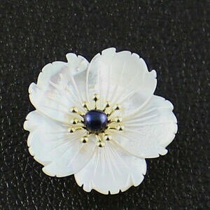 �y���������z�W���G���[�E�A�N�Z�T���[ �u���[�`�W���G���[�V�F���f���A��high quality genuine white carved flower shell dualuse pendant brooches jewelry