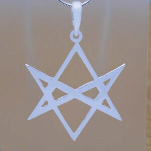yzWG[EANZT[ X^[OjNTwLTOsolid 925 sterling silver unicursal hexagram symbol pendant sixpointed star