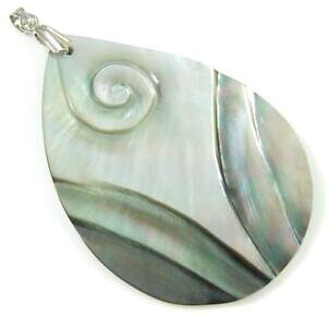 �y���������z�W���G���[�E�A�N�Z�T���[ �W���G���[�p�[���V�F���h���b�vhand carved 24 drop shape mother of pearl shell pendant women jewelry aa062