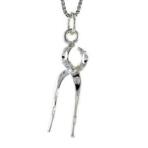 �y���������z�W���G���[�E�A�N�Z�T���[ �V���o�[�X�^�[�����O�t�H���_�y���_���g�u�����b�N�C���`�C�^���A���`�F�[���{�b�N�Xargent sterling plieurs pendentif breloque, 18 italien boite chaine