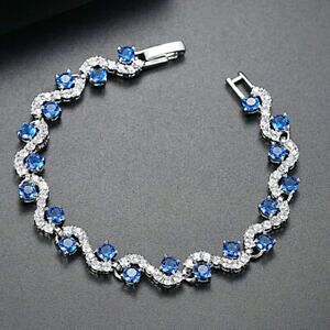 yzWG[EANZT[ S[hbLuXbg`F[WRL[rNNX^rW[charmant plaque or bracelet chaine femme aaa zircon cubique cristal bijou cadeau